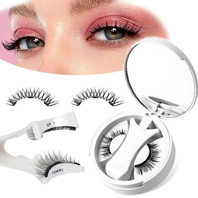 Youyougu Magnetic Eyelashes, No Glue Required Reusable Magnetic Eyelashes Kit, Soft Magnet False Eyelashes, No Eyeliner Required Easy to Put on and Take Off Magnetic Eyelashes with Applicator (EC06)
