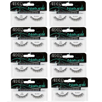 Ardell Fashion Lashes Natural Strip Lash, (Black) 120 1 each ( Pack of 8)