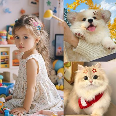 Drnytunk Star Hair Accessories - 50Pcs Colorful Metal Non-Slip Snap Hair Clips and Barrettes for Girls and Women