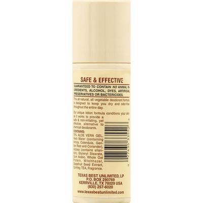 Alvera All Natural Roll-On Deodorant Aloe &amp; Almonds - 3 Fl Oz, 4 pack