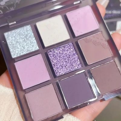 9 Colors Eyeshadow Palette Set - Purple Eyeshadow Themes, High Pigmented Blendable Matte &amp; Glitter Shimmer Finishes, 24-Hour Long Wear Eye Makeup for Christmas Party &amp; Music Festival (Dream Girl)