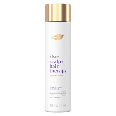 Dove Density Boost Clarifying Shampoo Scalp  Hair Therapy for Gentle Cleansing, with Vitamin B3, Zinc and 0% sulfates, 9.25 oz