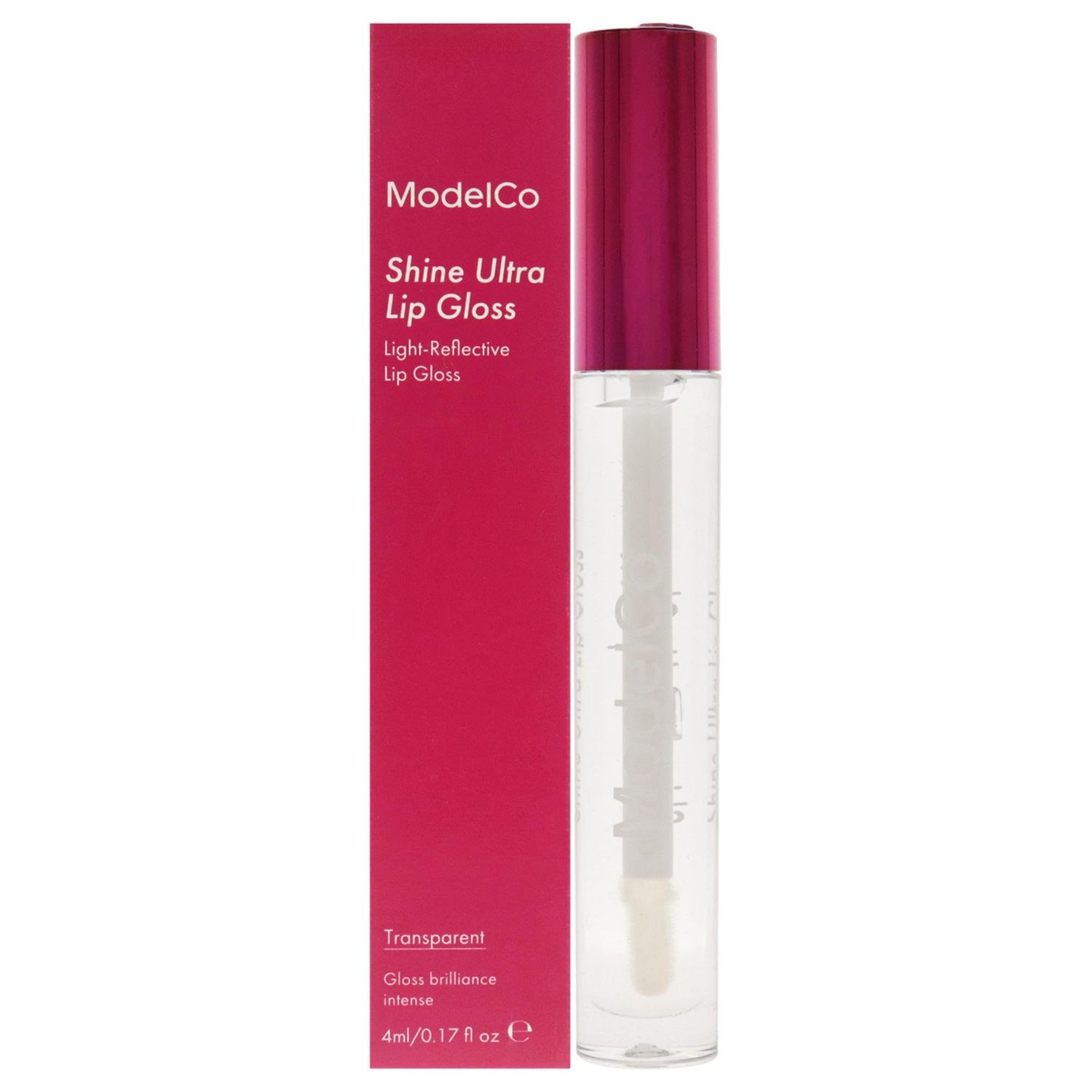 MODELCO Shine Ultra Lip Gloss - Shimmer-Infused Formula - Light-Reflecting And Hydrating - Long-Wear, High-Shine Color And Volume - For Super Luscious Lips In Seconds - Transparent - 0.17 Oz