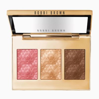 Bobbi Brown Limited Edition Luxe Cheek &amp; Highlighting Palette - Golden Glow - Highlighter and 2 Blushes - Full Size