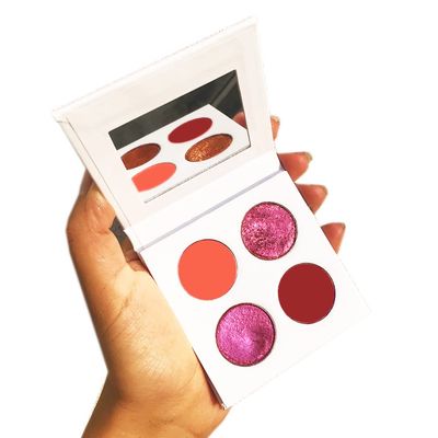 SZDYM 4 Colors Pigmented Eyeshadow Palette,cosmetic duochrome Matte eyeshadow,Creamy Texture Blendable Natural Colors Long Lasting Make Up (Make up-3)