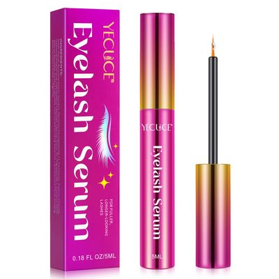 Eyelash Serum for Eyelash Growth, Lash Serum for Eyelash Growth Thickness, Stronger, Healthier Lashes &amp; Brows, Easy To Use &amp; Absorb, Safe for Sensitive Eyes, 0.18 Fl. Oz.
