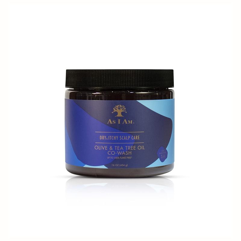 As I Am Dry &amp; Itchy Scalp Care Cowash - 16 ounce - Enriched with Zinc Pyrithione, Olive Oil, and Tea Tree Oil - Fights Dandruff and Seborrheic Dermatitis
