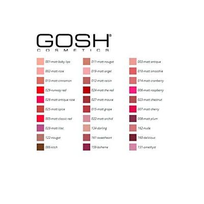 Velvet Touch Lipstick MATT 005 Matt Classic Red - GOSH