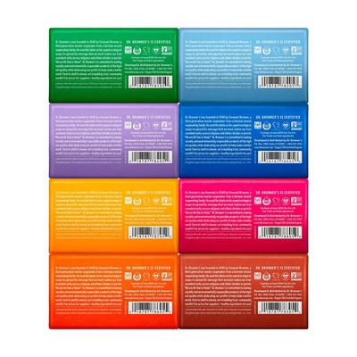 Dr. Bronner's - Pure-Castile Bar Soap (5 oz Variety Pack) Almond, Unscented, Lavender, Peppermint, Citrus, Rose, Tea Tree, &amp; Eucalyptus - Made with Organic Oils, (8 Count)