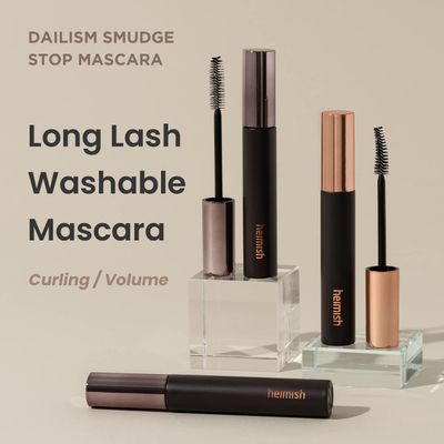 heimish Dailism Smudge Stop Mascara 0.32 oz 9 g | Volume Mascara with no Smudging | Washable Mascara, Eye Makeup, Non-Clumping Curling, Waterproof, Kbeauty