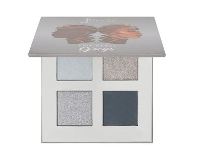 Juvia&#39;s Place Rebel Quad Grey Eyeshadow Palette - Shades of 4, Professional Eye Makeup, Pigmented Eyeshadow Palette, Makeup Palette for Eye Color &amp; Shine, Pressed Eyeshadow Cosmetics
