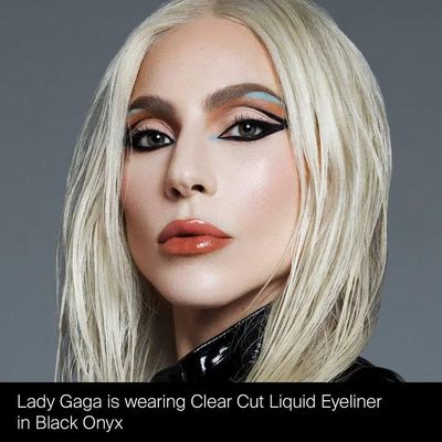 HAUS LABS BY LADY GAGA Clear Cut Waterproof Liquid Eyeliner Black Onyx (Matte Black)  Complimentary Sheet Face Masque