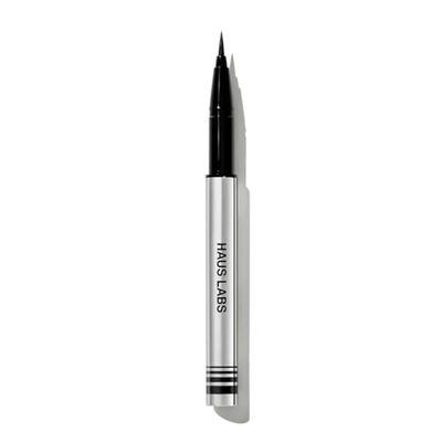 HAUS LABS BY LADY GAGA Clear Cut Waterproof Liquid Eyeliner Black Onyx (Matte Black)  Complimentary Sheet Face Masque