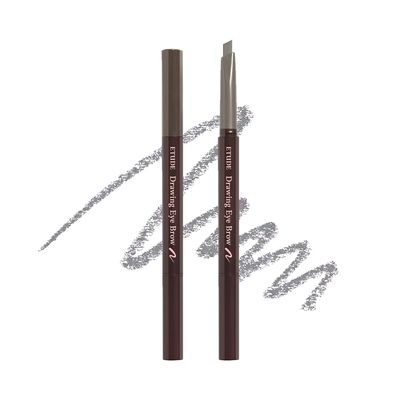 ETUDE Drawing Eye Brow 0.25g #5 Gray 21AD | Long Lasting Eyebrow Pencil | Soft Textured Natural Daily Look Eyebrow Makeup | K-beauty