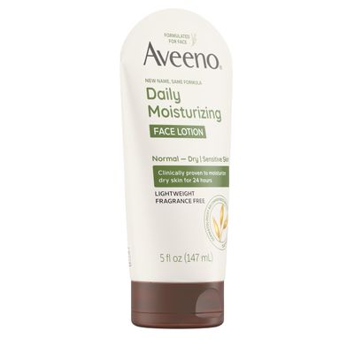 Aveeno Daily Moisturizing Face Cream with Prebiotic Oat for Sensitive Skin, Lightweight Hydrating Face Moisturizer for Dry Skin, Paraben-Free, Fragrance-Free, Dye-Free, 5 FL OZ