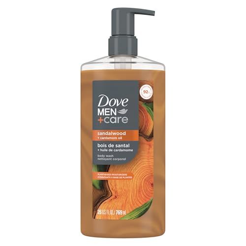 DOVE MEN  CARE Body Wash Sandalwood  Cardamom Oil to Rebuild Skin in the Shower with Plant-Based Cleansers and Moisturizers 26 oz