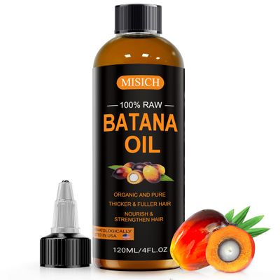 Dr Sebi Raw Batana Oil, 100% Natural Organic Hair Growth Oil for Men &amp; Women, Sourced from Honduras, Pure, Unrefined, Enhances Thickness, Prevent Hair Loss 4.23 Oz