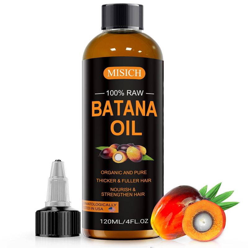 Dr Sebi Raw Batana Oil, 100% Natural Organic Hair Growth Oil for Men &amp; Women, Sourced from Honduras, Pure, Unrefined, Enhances Thickness, Prevent Hair Loss 4.23 Oz
