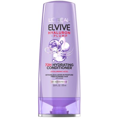L&#39;Oreal Paris Elvive Hyaluron Plump Hydrating Conditioner for Dehydrated, Dry Hair Infused with Hyaluronic Acid Care Complex, Paraben-Free, 12.6 Fl Oz (Packaging May Vary)