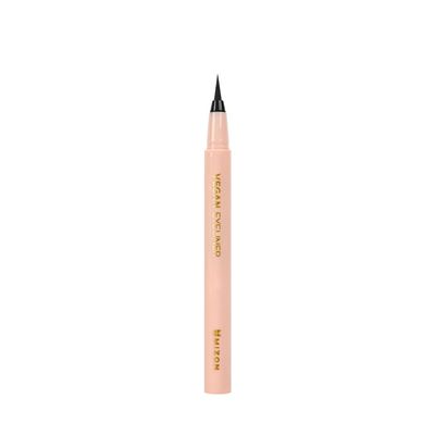 MIZON Liquid Vegan Eyeliner, Black, long-lasting, waterproof, smudge proof, sharp tip, quick dry, easy cleansing (0.02 Fl Oz)