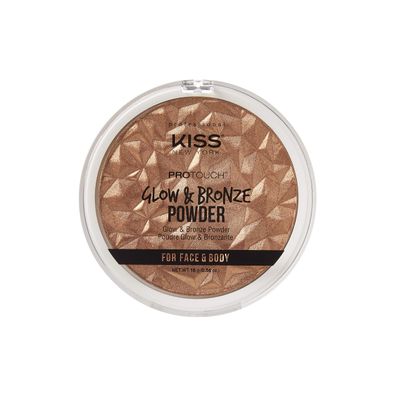 KISS Pro Touch Glow &amp; Bronze Powder for Face &amp; Body- KPBP01 (Powder-Medium)