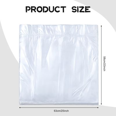 100 Pcs Disposable Foot Tub Liner Portable Bath Basin Bags Plastic Pedicure Spa Bags Thin Large Foot Bath Liners Disposable Pedicure Liners for Foot Pedicure Spa Hotel Home Use, 25 x 23 Inches