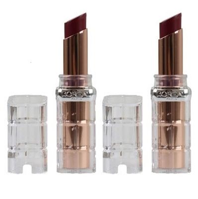 Pack of 2 L&#39;Oreal Paris Colour Riche Plump and Shine Lipstick, Wild Fig Plump #108