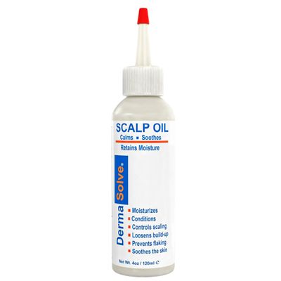 Dermasolve 4 oz Psoriasis, Seborrheic Dermatitis, &amp; Dandruff Scalp Oil | Dermatologist Approved | Itchy, Flaky Scalp Relief | Clinically Tested, Long-Lasting Itch-Free, High-Performance Formula