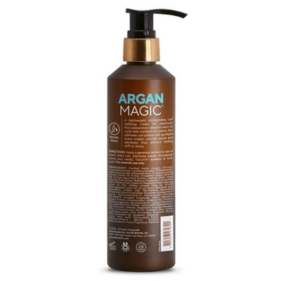 ARGAN MAGIC Defining Curl Cream - Enhances Waves and Curls While Adding Definition | Conditions, Detangles, and Reduces Frizz | Paraben Free (8.5 Ounce  250 Milliliter)
