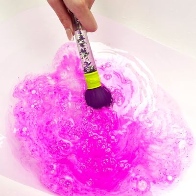 Zimpli Kids Baff Bombz Magic Brush, 4 x Bath Bombs, Magically Paint Your Bath Water, Creative Bath Toy for Children, Birthday Gifts for Boys &amp; Girls, Pocket Money Toy, Moisturising Bath Fizzers