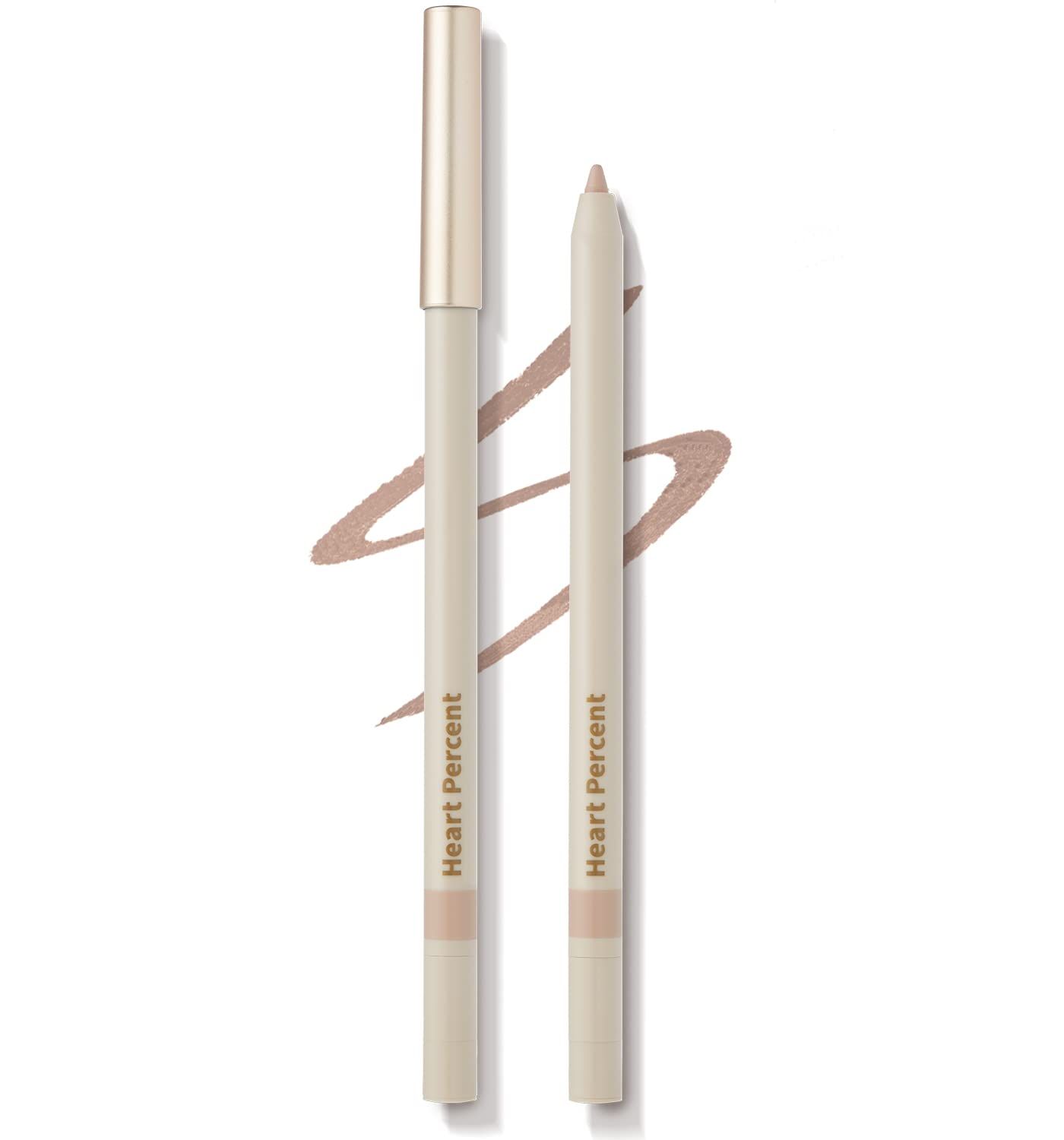 Heart Percent Dote On Mood Gel Eyeliner Pencil, Long-Lasting Waterproof Smudge Proof Smooth Retractable Eye Liner Pencil with Built-In Sharpener (07. Skin Gray)