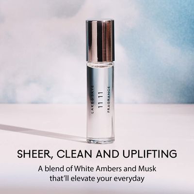 Lake &amp; Skye 11 11 Rollerball Fragrance Oil, 0.33 fl oz (10 ml) - Clean, Sheer, Uplifting Scent