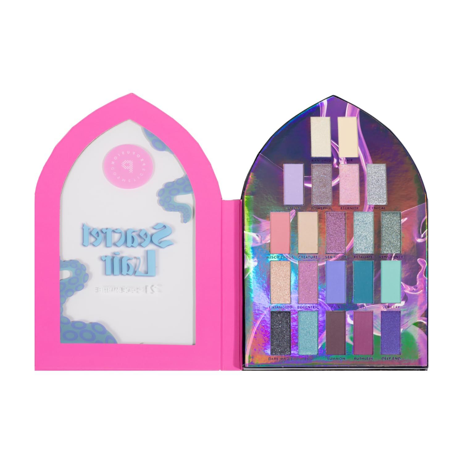Profusion Cosmetics 21 Shade Seacret Lair Eye Shadow Palette, Dive into the Depths of Dark Magic, and Master the Art of Enchantment to Transform Your Look with Elegance