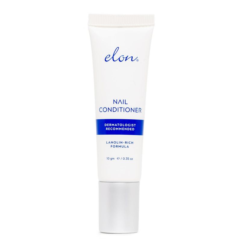 Elon Lanolin-Rich Nail Conditioner, Strengthens Nails &amp; Protects Cuticles, Recommended by Dermatologists &amp; Podiatrists (10g tube)