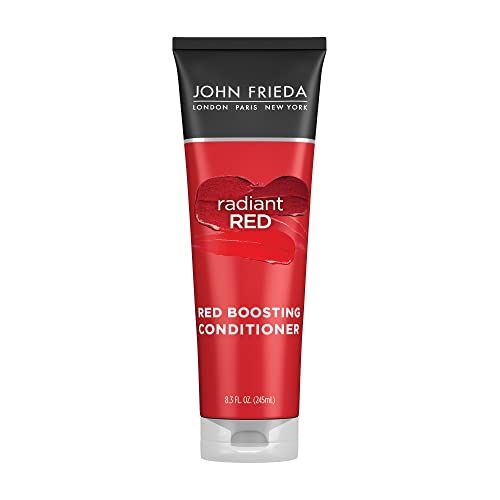 John Frieda Radiant Red, Red Boosting Conditioner, Hydrates and Enhances Red Tones with Pomegranate Extract and Vitamin E for Natural or Color-Treated Red Hair, 8.3 Oz