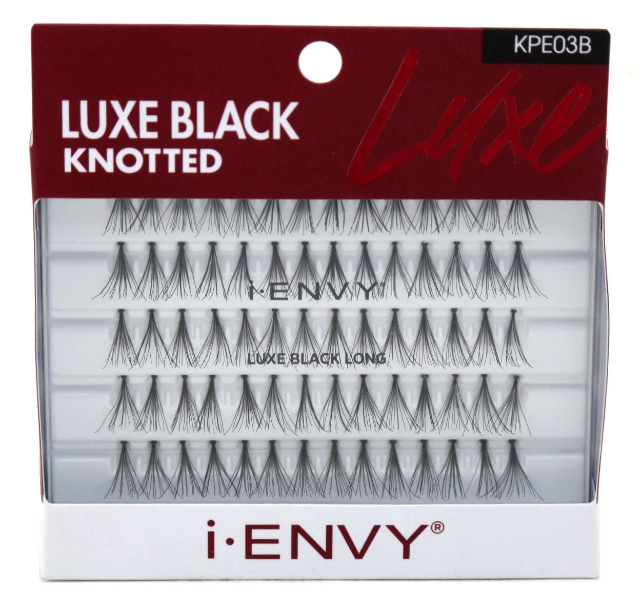 Kiss I Envy Luxe Black Knotted Long 70 Lashes (Pack of 2)