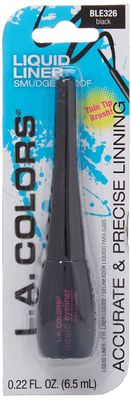 L.A. COLORS Thin Tip Liquid Liner, Black CBLE326