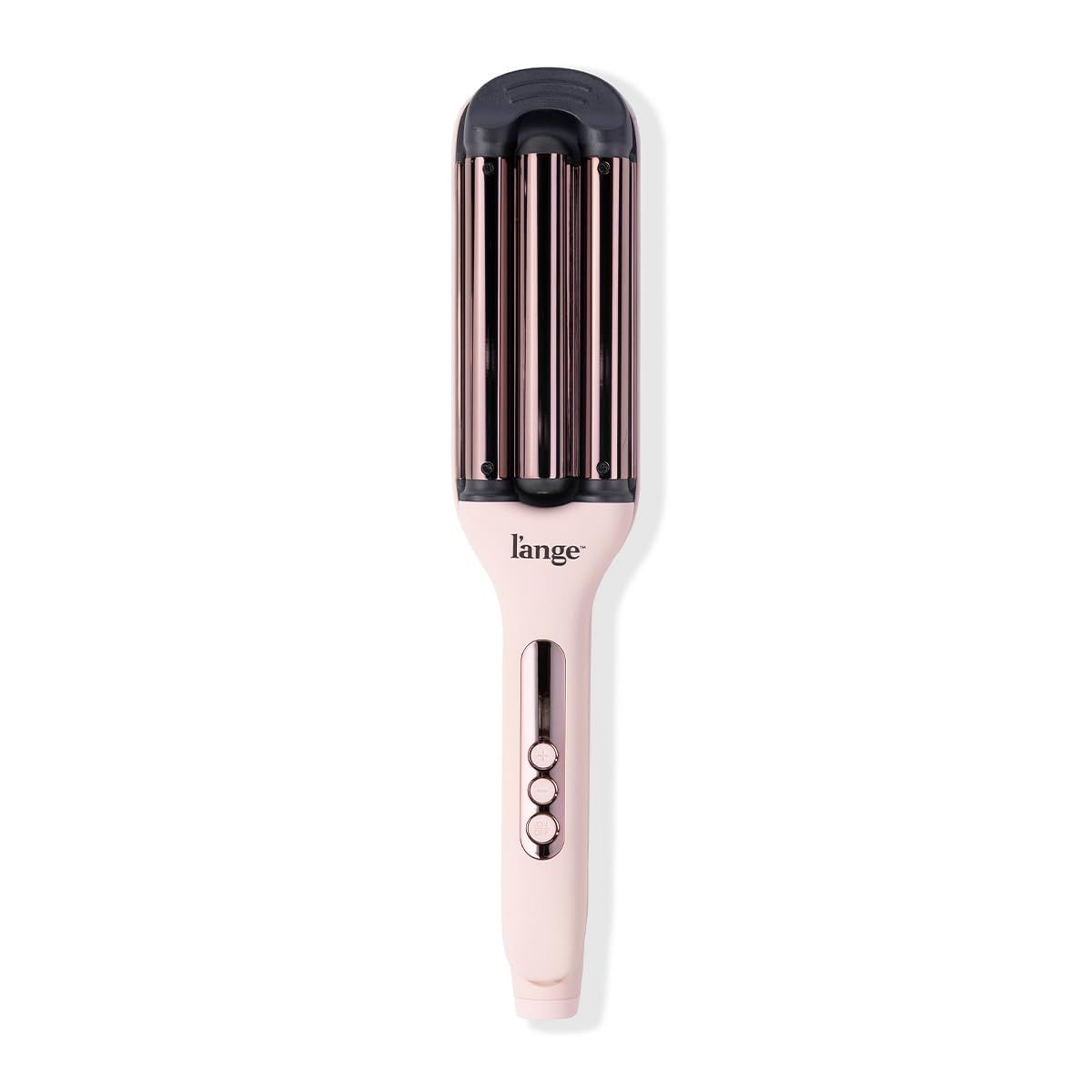 L&#39;ANGE Hair Le Vogue Titanium Deep Waver Blush | | Titanium 3 Barrel Waving Tool | 10-Second Smart Timer for Easy Styling | Adjustable Temperature 250-450F