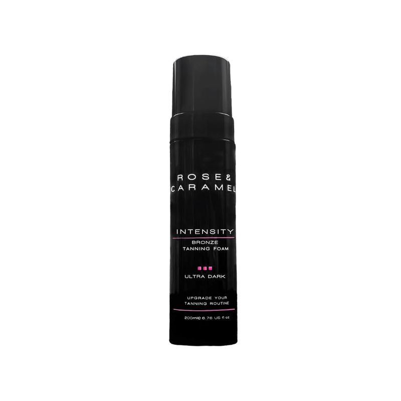 Rose &amp; Caramel Intensity Bronzed Self Tanning Mousse 200ml. Bronze, Sunless Self Tanner, Hydrating &amp; Longlasting