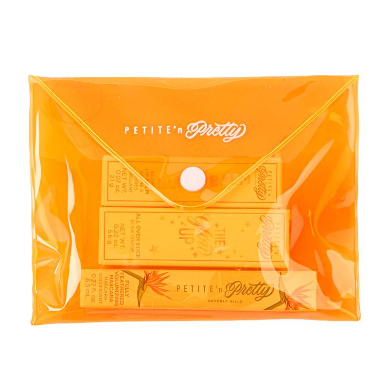Petite 'n Pretty Makeup Set for Kids (Go for the Bronze) - Makeup for Tweens &amp; Teens - Feathered Volumizing Mascara, Multi Stick for Eyes &amp; Cheeks, Lip Balm, Made in the USA