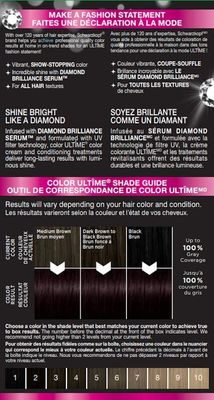 Schwarzkopf Color Ultime Hair Color, 1.3 Black Cherry, 1 Application - Permanent Black Hair Dye for Vivid Color Intensity and Fade-Resistant Shine up to 10 Weeks