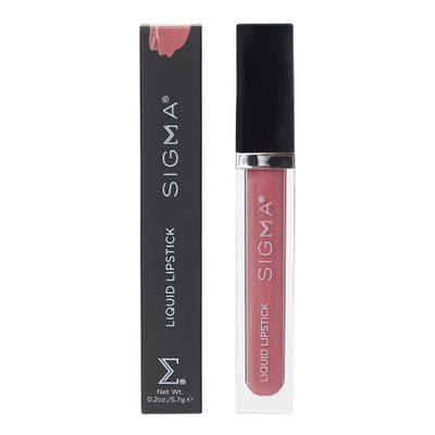 Sigma Beauty Liquid Lipstick - Bold and Luxurious Liquid Matte Lipstick with a Satin Finish - Clean, Vegan Cruelty Free Makeup (Fable)
