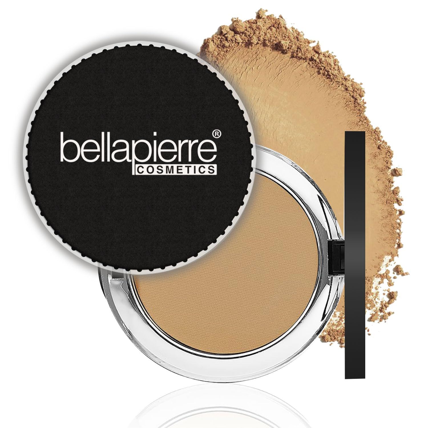 bellapierre Compact Mineral Foundation SPF 15 | Vegan &amp; Cruelty Free Natural Makeup | Full Coverage Matte Foundation | Hypoallergenic | Oil &amp; Talc Free - 0.35 Oz - Maple