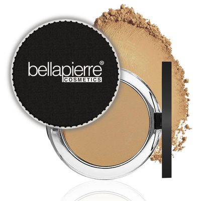 bellapierre Compact Mineral Foundation SPF 15 | Vegan &amp; Cruelty Free Natural Makeup | Full Coverage Matte Foundation | Hypoallergenic | Oil &amp; Talc Free - 0.35 Oz - Maple