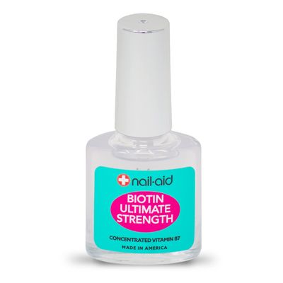 Nail-Aid Biotin Ultimate Strength - Nail Treatment &amp; Strengthener - Clear, 0.55 Fl Oz (08873)