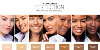 Mineral Air Four-in-One Foundation for Mineral Air Mist Device-Color, 10 ml, Travel Size - Medium Tan