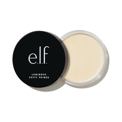 e.l.f. Luminous Putty Primer, Skin Perfecting, Lightweight, Silky, Long Lasting, Hydrates, Creates a Smooth Base, Illuminates, Plumps, Infused with hyaluronic acid and vegan collagen, 0.74 Oz