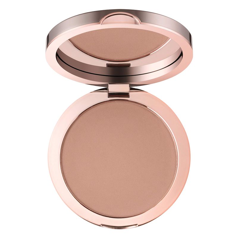 delilah - Sunset - Matte Bronzer Compact - Light Medium - Easily Blendable - Silky texture, Lightweight, Long-lasting, Natural hydration - Sun Kissed glow - Paraben Free - Cruelty-Free - 0.39 Oz