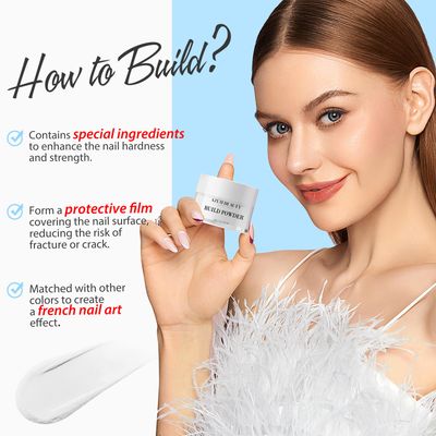 AZUREBEAUTY Clear Dip Powder for Nails, Essential Dipping Build Powder for 28 Long-Lasting Nail Art Manicure Salon DIY at Home with Transparent Crystal Color, 28g1Oz