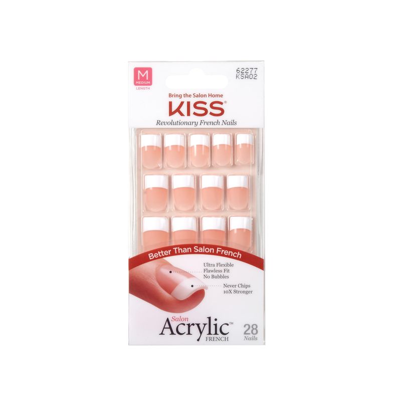 Kiss Products Salon Acrylic French Nail Kit, Sugar Rush, 0.07 Pound
